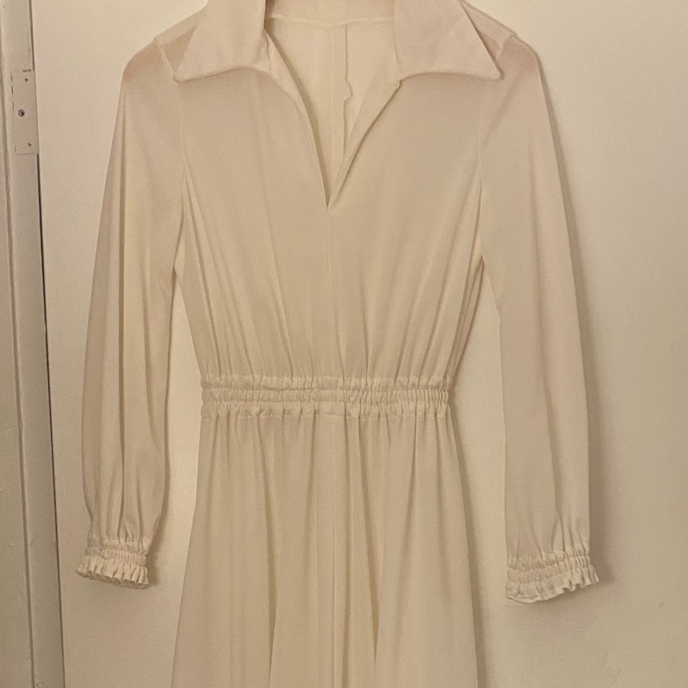Vintage polyester handmade disco gown